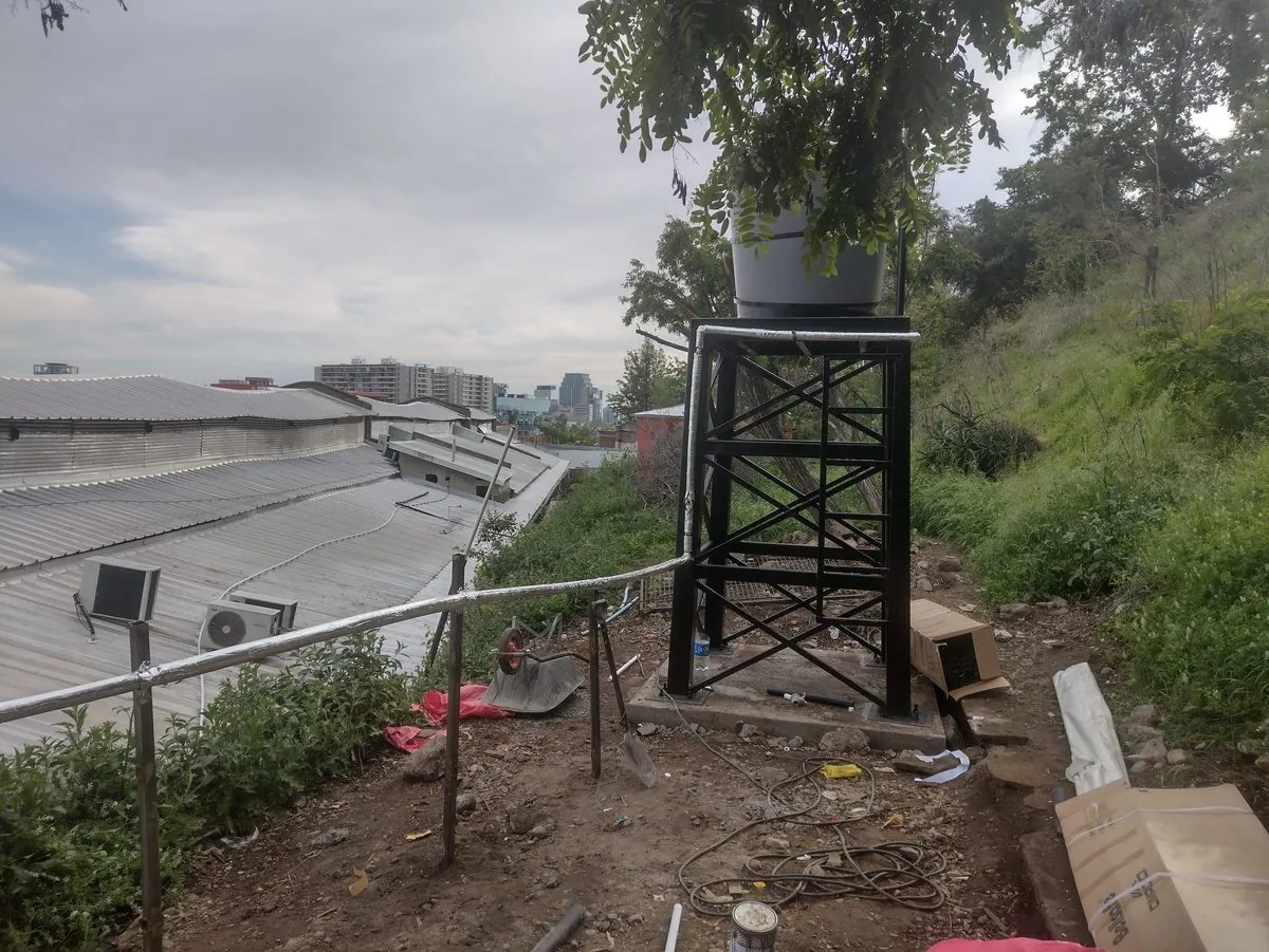 Estructura metálica tipo torre para estanque, Canal Vía X — foto 1
