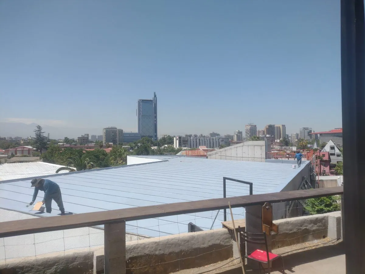 Pintura de cubierta de la Escuela Moderna — foto 1